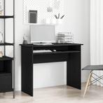 vidaXL Bureau 90x50x74 cm bewerkt hout zwart eikenkleur, Huis en Inrichting, Verzenden, Nieuw