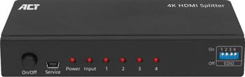 ACT 4K HDMI splitter, 1 in 4 out, EDID Splitters AV beschikbaar voor biedingen