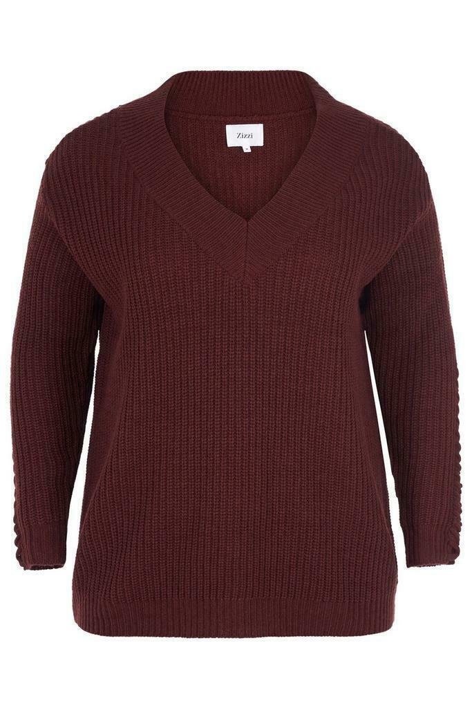 Trui Zizzi CAMA gebreid v-hals maat xl, Vêtements | Femmes, Pulls & Gilets, Envoi