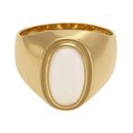 Ring - 18 karaat Geel goud, maansteen, Handtassen en Accessoires, Ringen, Nieuw