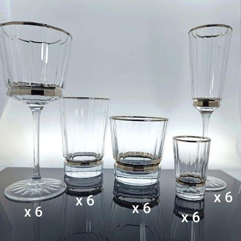 SECOLOVENTESIMO with Cristal dArques - Drinkservies voor 6, Antiek en Kunst, Antiek | Meubels | Tafels