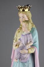 Beeldje, Maria met Kind - 46 cm - Biscuit porselein, Antiek en Kunst