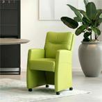 Set van 6 Leren eetkamerstoelen Sharp - Toledo Lime, Huis en Inrichting, Stoelen, Ophalen of Verzenden, Nieuw, Leer