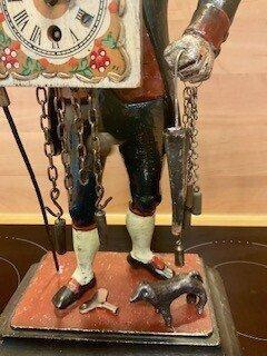 Zwarte Woud Clockman klok - Messing, Metaal - 1950-1960, Antiek en Kunst, Antiek | Klokken