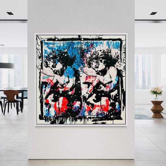 Mikko - Cupido Meets Shinohara - XL (No reserve price!), Antiek en Kunst, Kunst | Schilderijen | Modern