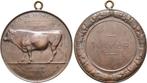 Brons medaille auf die Rinderzucht o J Belgie Namur:, Verzenden