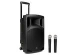 Qtx QX12PA Mobiele Bluetooth PA Luidspreker Box Accu Trolley, Musique & Instruments, Microphones