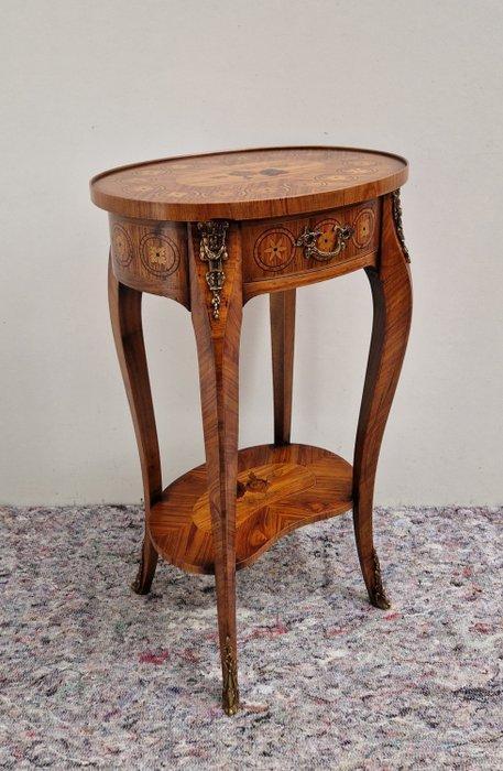 Table de Chevet in Marquetry - Lodewijk XV stijl - Mobilier, Antiek en Kunst, Curiosa en Brocante
