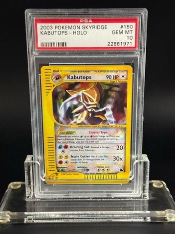 Pokémon - 1 Graded card - Crystal kabutops Skyridge holo - beschikbaar voor biedingen