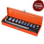 Doppenset 1/2 inch – zeskant met wringijzer 11 delige set in, Doe-het-zelf en Bouw, Ophalen of Verzenden, Nieuw