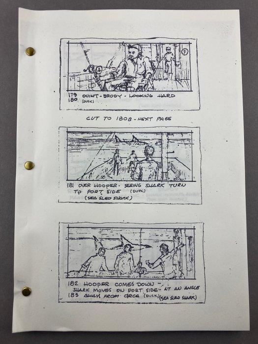 Jaws (1975) Storyboards - Roy Scheider and Richard Dreyfuss, Verzamelen, Film en Tv