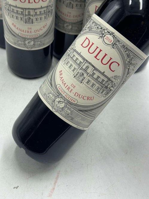 2018 Duluc de Branaire-Ducru Saint Julien - Saint-Julien - 6, Verzamelen, Wijnen