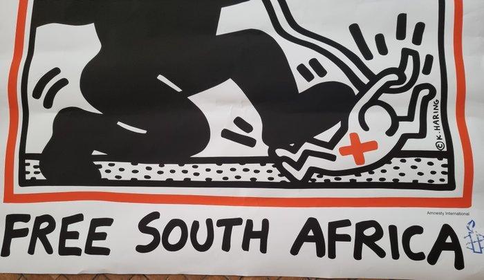 Keith Haring - Libertad Sudáfrica, Free Sudafrica Póster de, Antiek en Kunst, Kunst | Tekeningen en Fotografie
