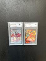 Pokémon - 2 Graded card - CHARIZARD EX FULL ART & CHARIZARD
