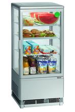 Koelvitrine | 78L | Grijs | +2°C/+12°C | 4 Schappen |, Verzenden, Nieuw in verpakking