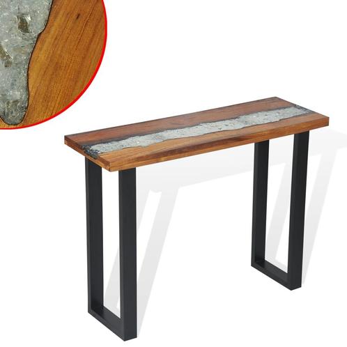 vidaXL Table console Teck 100 x 35 x 75 cm, Maison & Meubles, Tables | Tables de salon, Neuf, Envoi