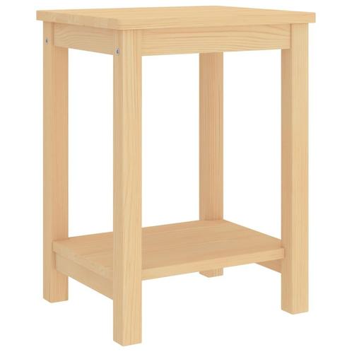 vidaXL Nachtkastje 35x30x47 cm massief grenenhout naturel, Huis en Inrichting, Slaapkamer | Nachtkastjes, Nieuw, Verzenden