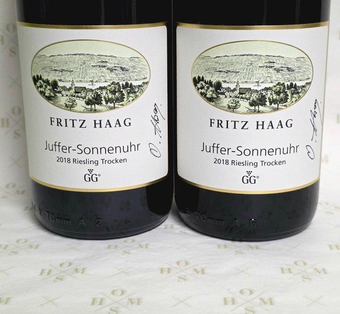 2018 Fritz Haag Trocken GG - Winemaker Signed - 2 Magnums, Verzamelen, Wijnen