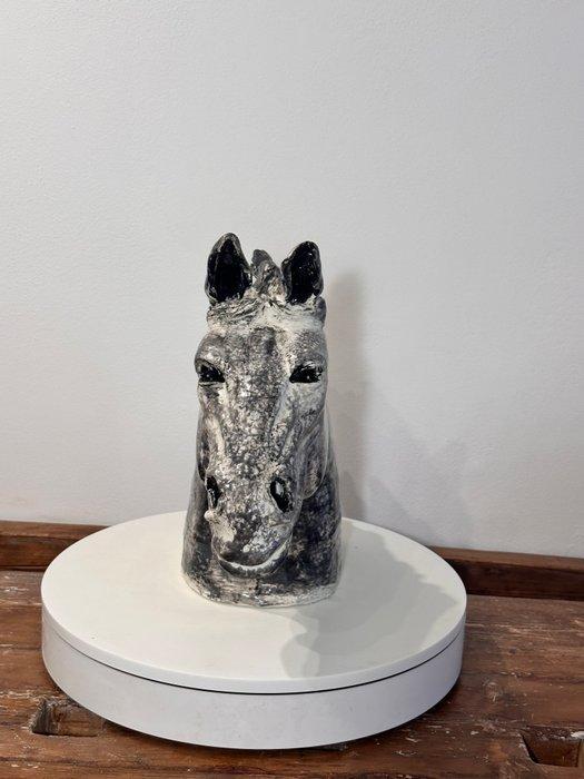 Coraline Lu - Coraline Lu - sculptuur, Scultura testa di, Antiek en Kunst, Antiek | Glaswerk en Kristal
