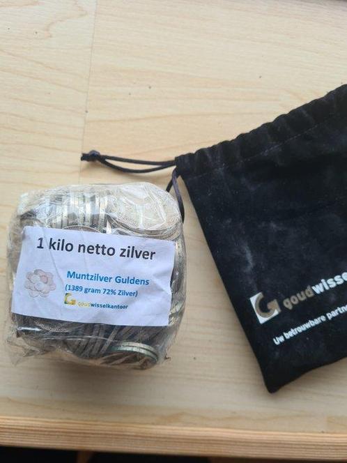 Nederland. Lot van zilveren guldens 1,389 kg (72% 1 kilo, Postzegels en Munten, Munten | Nederland