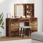vidaXL Kaptafel met lade 3 pcs Bruin 40 x 41 x 135 cm, Huis en Inrichting, Verzenden, Nieuw
