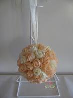 Bloemenbal pomander roseball peach ivory nr35, Nieuw