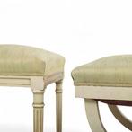 Stoel - Hout - Stoel van gelakt hout in beige, rieten, Antiek en Kunst