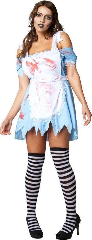 2dekans | Dressforfun Zombie Alice XXL - verkleedkleding, Kinderen en Baby's, Carnavalskleding en Verkleedspullen, Ophalen of Verzenden