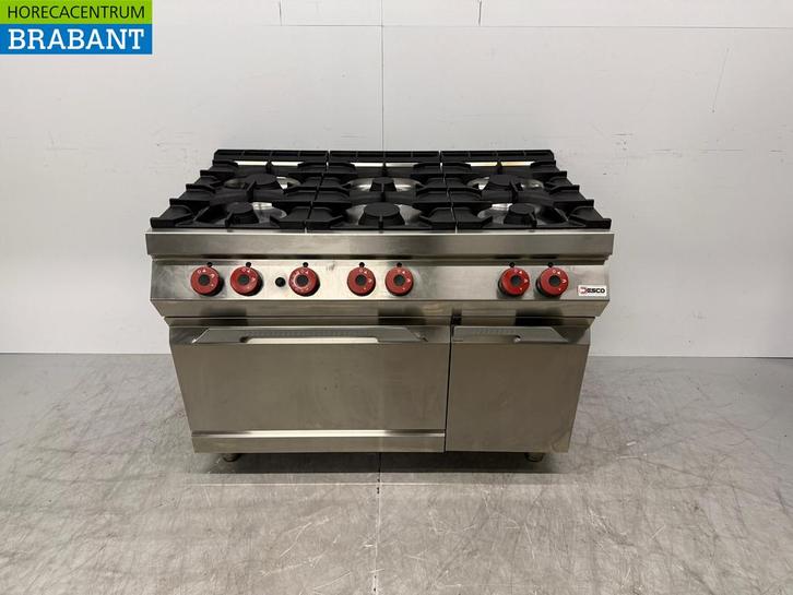 Cuisinière Desco en acier inoxydable à 6 feux avec four GAS, Articles professionnels, Horeca | Autre, Envoi