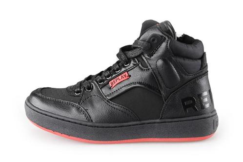 Replay Hoge sneakers in maat 32 Zwart | 5% extra korting, Kinderen en Baby's, Kinderkleding | Schoenen en Sokken, Jongen of Meisje