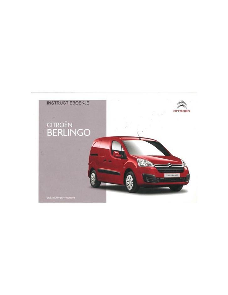 2016 CITROEN BERLINGO INSTRUCTIEBOEKJE NEDERLANDS, Auto diversen, Handleidingen en Instructieboekjes, Ophalen of Verzenden