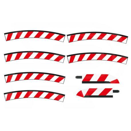 Slipstrook Binnenrand Kuipbocht 3/30º 6 stuks + 2 eindstukke, Hobby & Loisirs créatifs, Modélisme | Voitures & Véhicules, Envoi