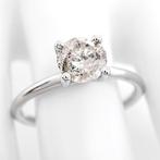 Zonder Minimumprijs - Ring - 14 karaat Witgoud -  1.03ct., Handtassen en Accessoires, Ringen, Nieuw