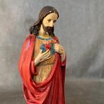 Beeld, Gesù - 57 cm - Gips, Polychroom Italiaanse