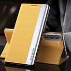 Samsung S9 Magnetische Flip Case - Luxe Hoesje Cover Geel, Verzenden