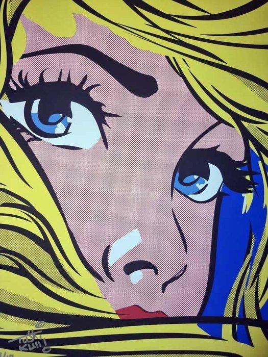 Tushikuni - Pin-up hair in the wind, Antiek en Kunst, Kunst | Designobjecten