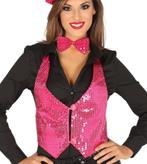 Glitter Gilet Roze Dames, Verzenden