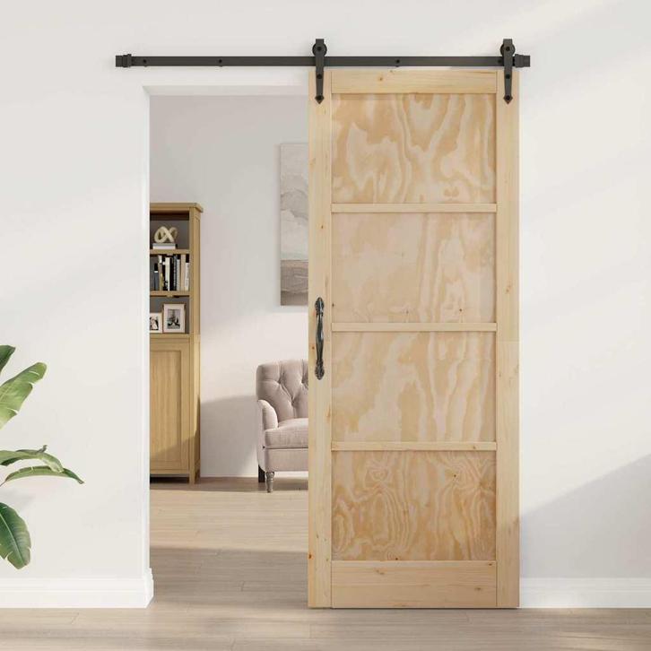 vidaXL Interne Deur ORKDAL Bruin 83 x 211 cm Multiplex, Doe-het-zelf en Bouw, Deuren en Vliegenramen, Nieuw, Verzenden