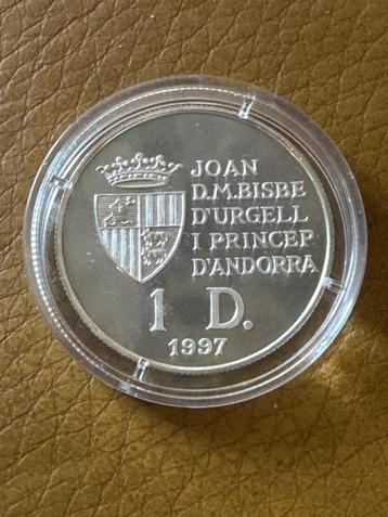 Andorra. 1 Dinar 1997 Sitzende Europa - EURO, PP Polierte beschikbaar voor biedingen