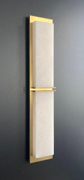 Hotel Mandarin Oriental - Lampe (4) - Laiton, Albâtre -, Antiquités & Art, Antiquités | Éclairage