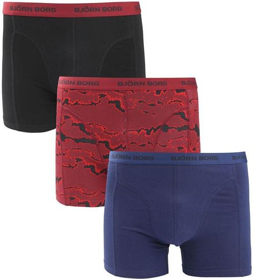 Bjorn Borg Boxers 3Pack Stretch Blauw Rood maat XXL Heren, Kleding | Heren, Ondergoed, Zwart, Boxer, Verzenden