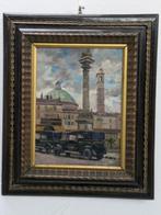 Italiaanse school (XX) - Auto depoca, Antiek en Kunst