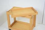 Serveerwagen - Hout - Een houten serveertafel met afneembaar