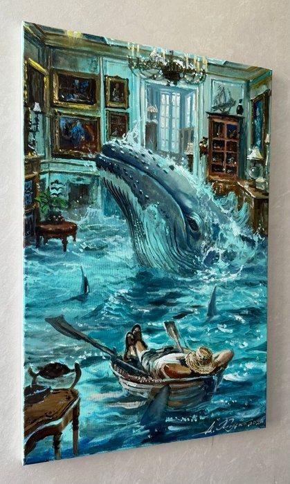 Alexander Khodko (1968) - A Visitor from the Deep, Antiquités & Art, Art | Peinture | Moderne