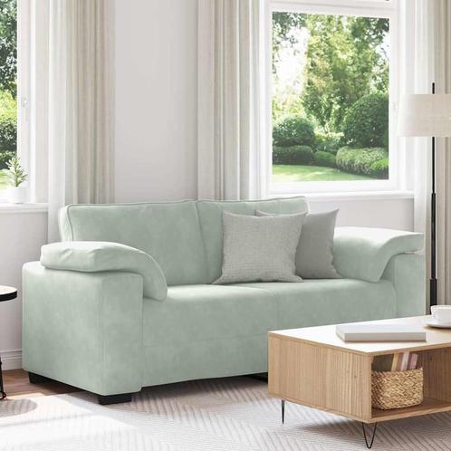 vidaXL Loveseat bank 140 cm fluweel lichtgrijs, Huis en Inrichting, Zetels | Zetels, Nieuw, Verzenden