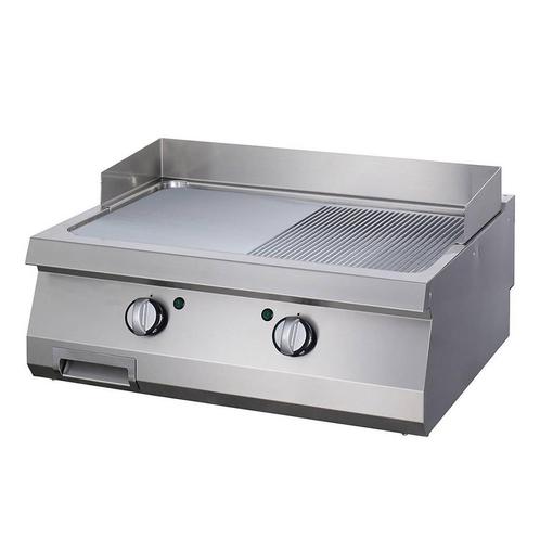 Heavy Duty Grillplaat - Half Gegroefd - Dubbel -70 cm Diep -, Zakelijke goederen, Horeca | Keukenapparatuur, Nieuw in verpakking