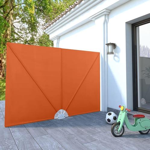 vidaXL Terrasscherm inklapbaar 240x160 cm terracottakleurig, Tuin en Terras, Parasols, Nieuw, Verzenden