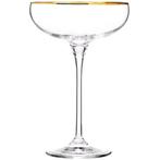 Champagneglazen | HARMONY GOLD | Glas | 28cl | 6 Stuks |, Verzenden, Nieuw in verpakking
