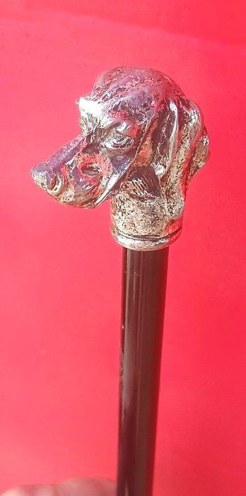 Wandelstok - Hout, zilver., Antiek en Kunst, Antiek | Zilver en Goud