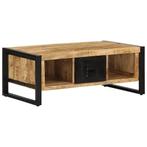 vidaXL Salontafel 90x50x36 cm massief ruw mangohout, Huis en Inrichting, Verzenden, Nieuw